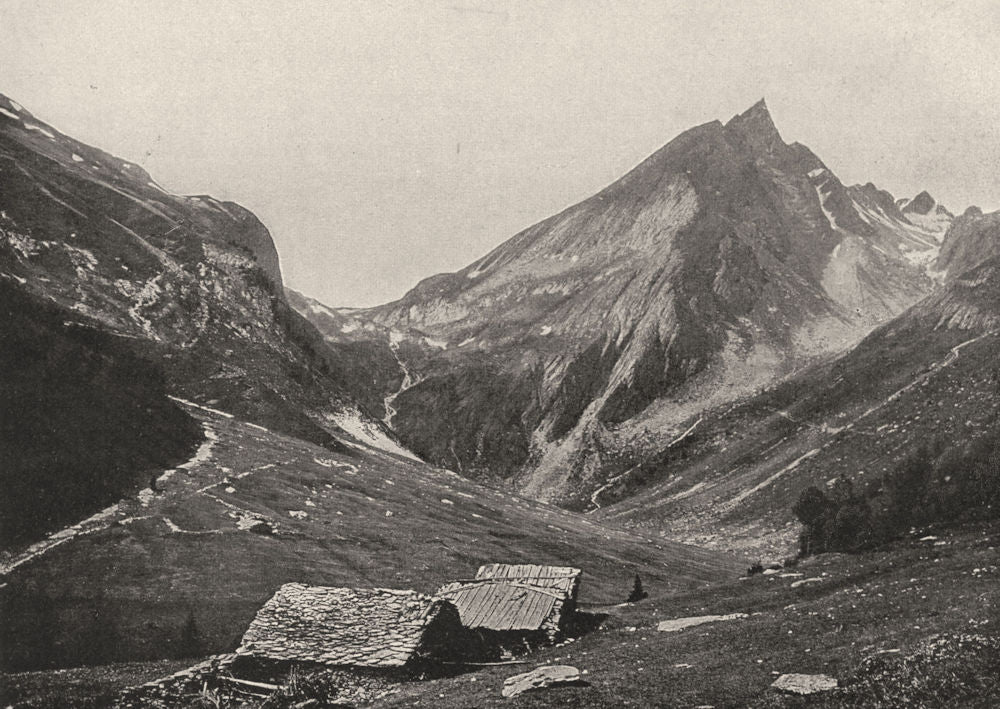 SAVOIE. L'aiguille du Doran (3, 049 mètres d'altitude)  1903 old antique print